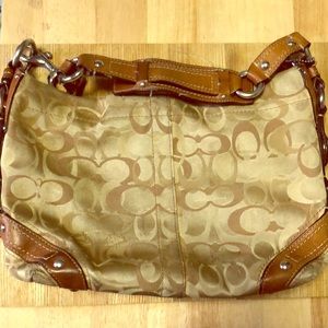 Classic Tan/Beige Coach Purse